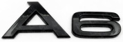 Шильдик автомобильный SHKP Audi A6 B черный пластик